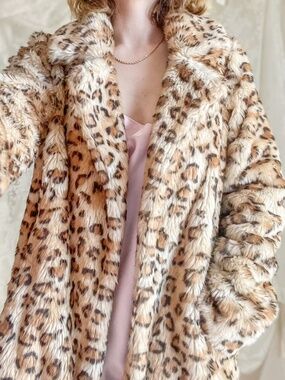 Urban Code Leopard Faux Fur Teddy Coat